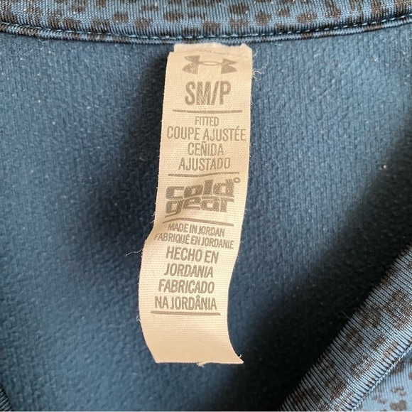 Under Armour Cold Gear Fitted Top Athletic Shirt Running Gym Fleece Lined Sz S - Picture 11 of 14